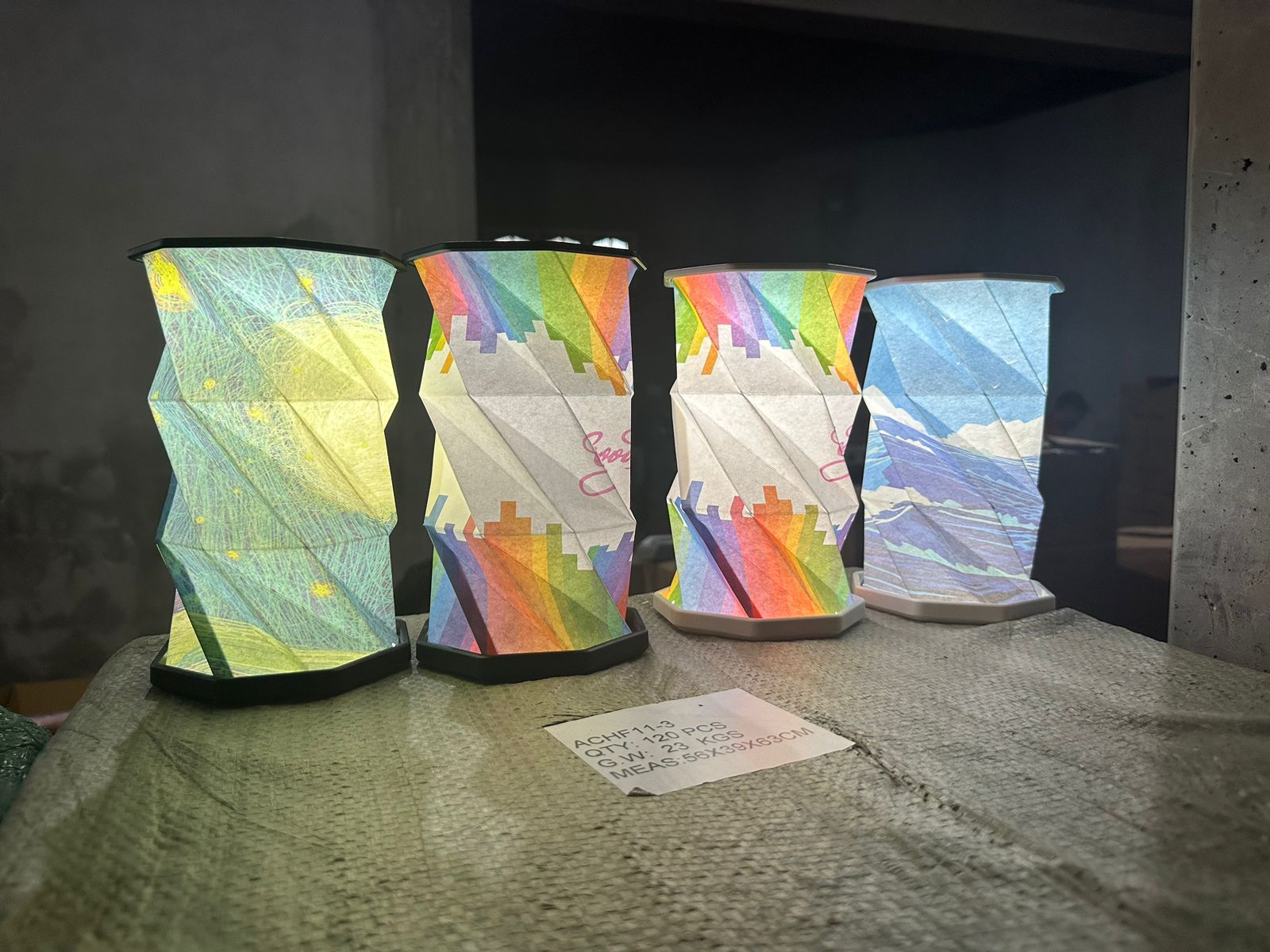 lanternes décoratives pliables